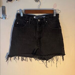 Black Y2K vintage high waisted shorts